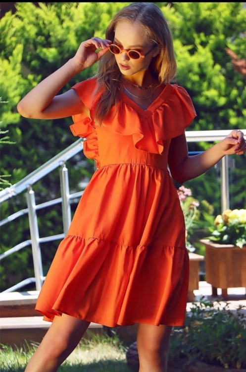 Φόρεμα Moonlight Πορτοκαλί