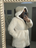 Faux Fur Coat Maxin Μπεζ