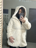 Faux Fur Coat Maxin Μπεζ