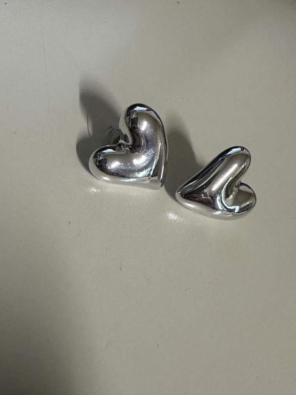 Earrings Plastic Hearts