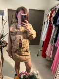 Denim Σετ Φούστα Jacket II Εκαι