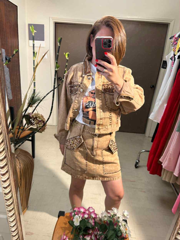 Denim Σετ Φούστα Jacket II Εκαι