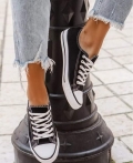 Sneakers Superpow Mαύρο